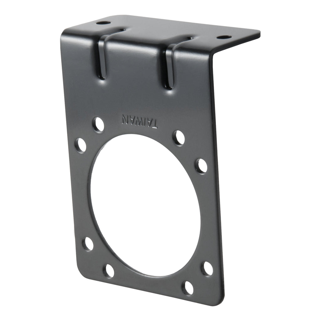 CURT 58510 Connector Mounting Bracket for 7-Way RV Blade (Heavy-Duty, Black)
