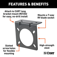 Load image into Gallery viewer, CURT 58520 Connector Mounting Bracket for 7-Way USCAR Socket