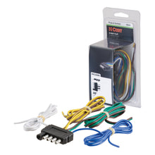 Load image into Gallery viewer, CURT 58541 5-Way Flat Connector Plug with 48" Wires (Trailer Side, Packaged)