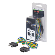 Load image into Gallery viewer, CURT 58551 5-Way Flat Connector Plug &amp; Socket with 72" Wires (Packaged)