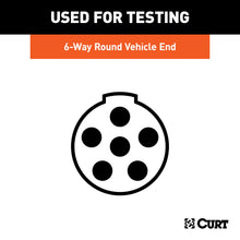 Load image into Gallery viewer, CURT 58650 6-Way Round Connector Tester