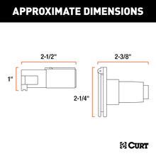Load image into Gallery viewer, CURT 58671 4-Way Round Connector Plug &amp; Socket (Packaged)