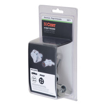 Load image into Gallery viewer, CURT 58671 4-Way Round Connector Plug &amp; Socket (Packaged)