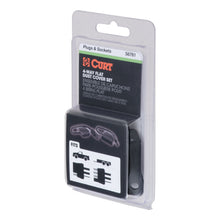 Load image into Gallery viewer, CURT 58761 4-Way Flat Connector Dust Cover Set (Packaged)