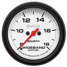 Load image into Gallery viewer, AutoMeter 5879 GAUGE, AIR/FUEL RATIO-WIDEBAND, ANALOG, 2 5/8", 8:1-18:1, STEPPER MTR, PHANTOM