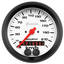 Load image into Gallery viewer, AutoMeter 5880-M GAUGE, SPEEDOMETER, 3 3/8", 225KM/H, GPS, PHANTOM