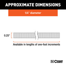 Load image into Gallery viewer, CURT 58823 1/4" Convoluted Slit Loom Tubing (1' Increments)