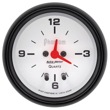 Load image into Gallery viewer, AutoMeter 5885 GAUGE, CLOCK, 2 5/8", 12HR, ANALOG, PHANTOM