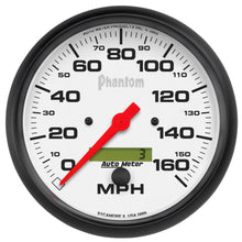 Load image into Gallery viewer, AutoMeter 5889 GAUGE, SPEEDO, 5", 160MPH, ELEC. PROGRAM W/ LCD ODO, PHANTOM