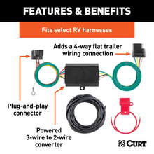 Load image into Gallery viewer, CURT 58920 Custom Towed-Vehicle RV Wiring Harness Add-On