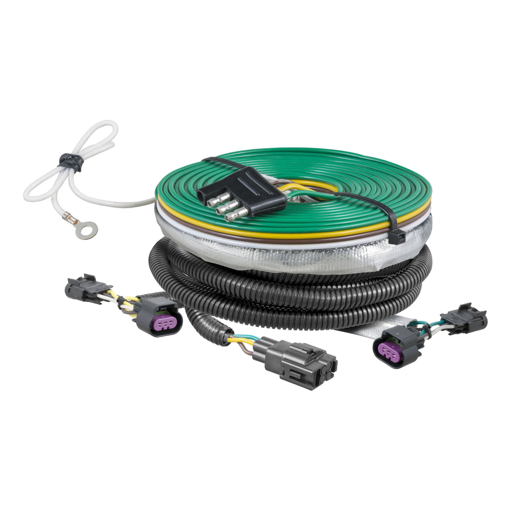 CURT 58932 Custom Towed-Vehicle RV Wiring, Select Buick Enclave, Chevrolet Malibu, Traverse