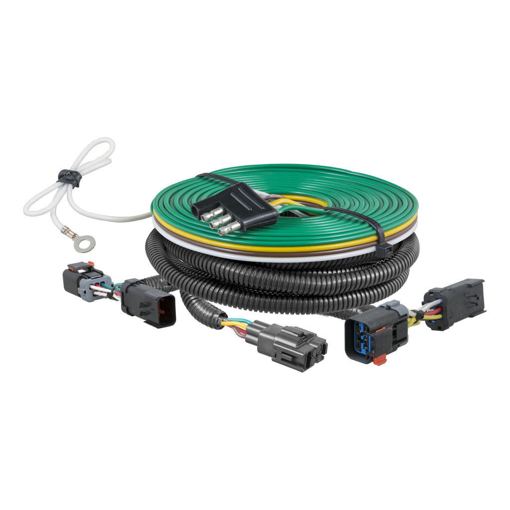 CURT 58938 Custom Towed-Vehicle RV Wiring Harness, Select Jeep Compass