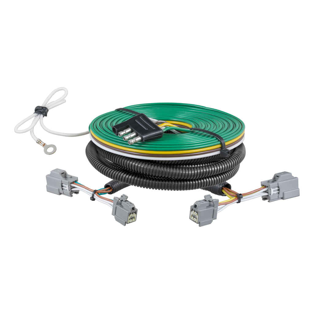 CURT 58946 Custom Towed-Vehicle RV Wiring Harness, Select Ford Fiesta