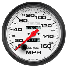 Load image into Gallery viewer, AutoMeter 5895 GAUGE, SPEEDOMETER, 5", 160MPH, MECHANICAL, PHANTOM