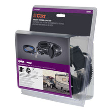 Load image into Gallery viewer, CURT 58981 Dinghy Towing Electrical Adapter (4-Way Flat Vehicle to 6-Way Round)