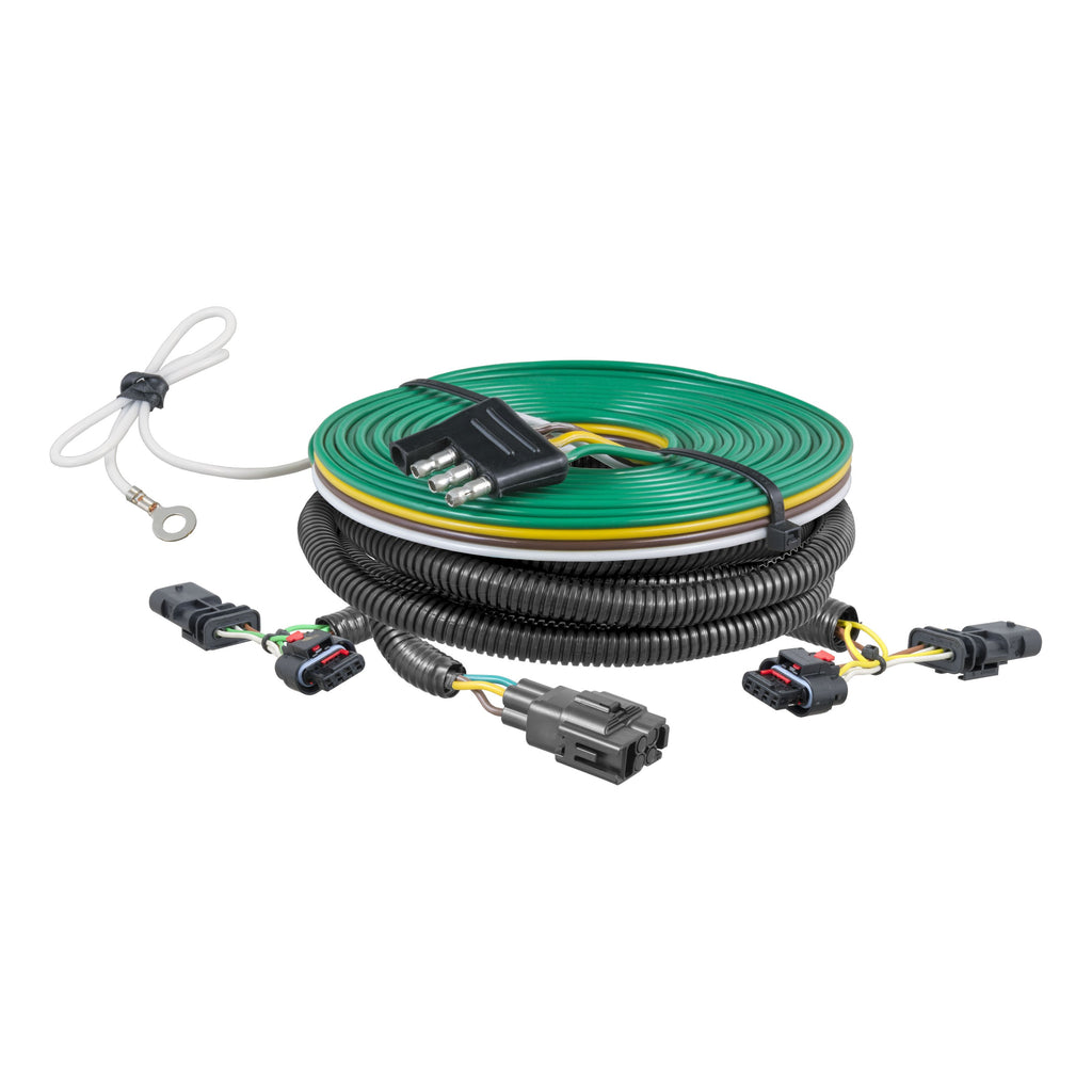 CURT 58997 Custom Towed-Vehicle RV Wiring Harness, Select Jeep Compass