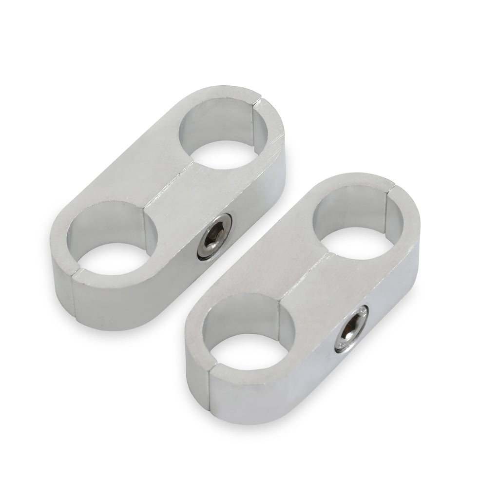 58In.-Polished-Alum.-HoseTube-Separators-2Pk