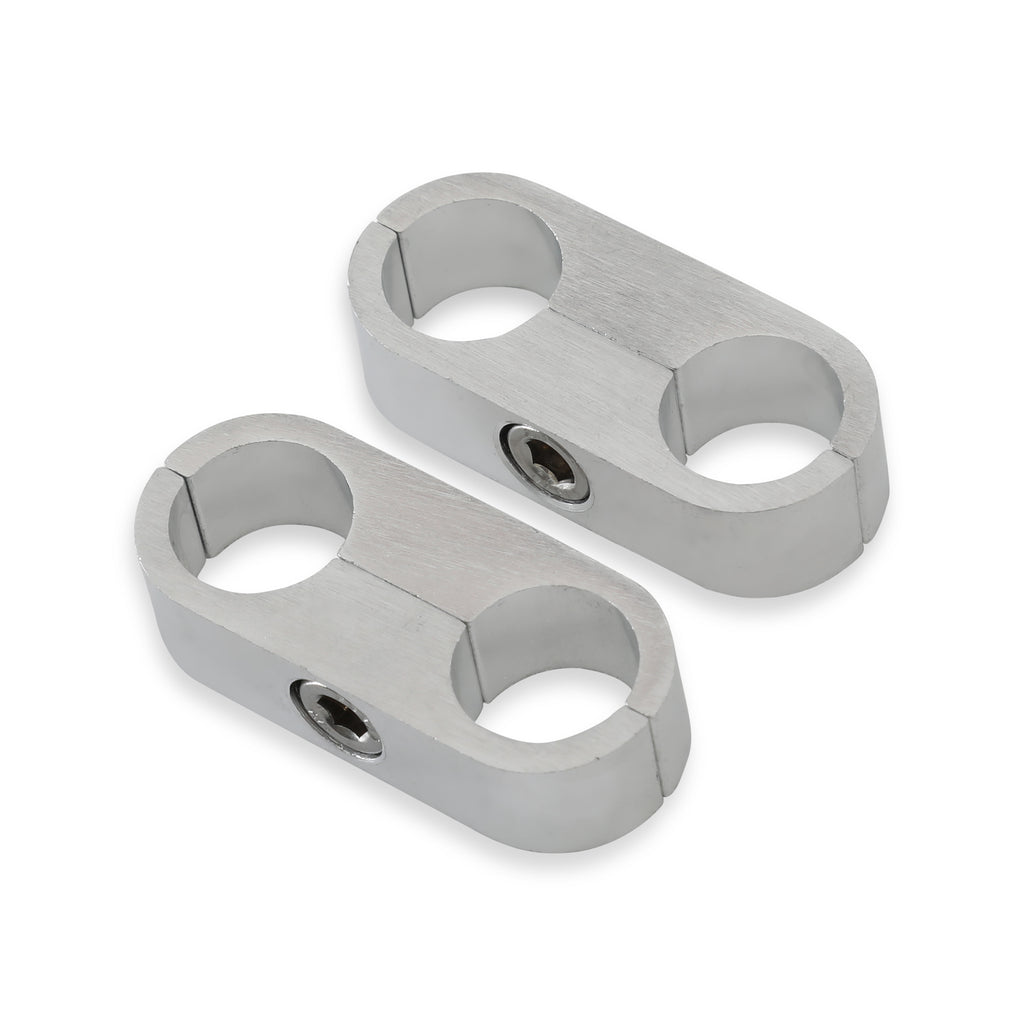 58In.-Polished-Alum.-HoseTube-Separators-2Pk