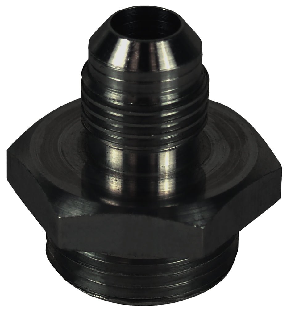 Derale 59006 Aluminum Cooler/Adapter Fitting -6AN x -10AN O-ring, Bright Anodized
