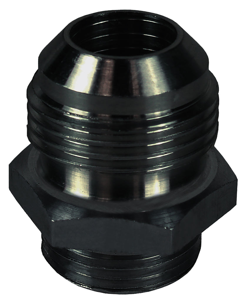 Derale 59010 Aluminum Cooler/Adapter Fitting -10AN x -10AN O-ring, Bright Anodized