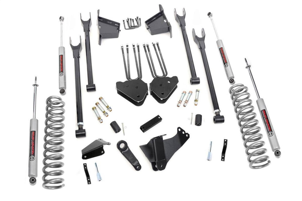 Rough Country 591.20 4-Link Suspension Lift Kit w/Shocks for Select Ford F-250 Super Duty, Ford F-350 Super Duty