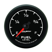 Load image into Gallery viewer, AutoMeter 5910 GAUGE, FUEL LEVEL, 2 1/16", 0-280O PROGRAMMABLE, ES