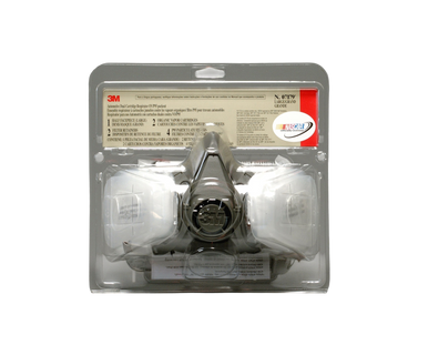 3M 07179 Dual Cartridge Respirator Packout, Organic Vapor/P95, Large