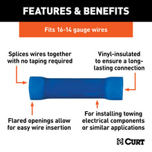 Load image into Gallery viewer, CURT 59422 Butt Connectors (16-14 Wire Gauge, 100-Pack)