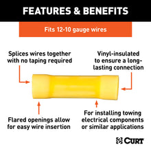 Load image into Gallery viewer, CURT 59423 Butt Connectors (12-10 Wire Gauge, 100-Pack)