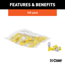 Load image into Gallery viewer, CURT 59433 Male Quick Connectors (12-10 Wire Gauge, 100-Pack)