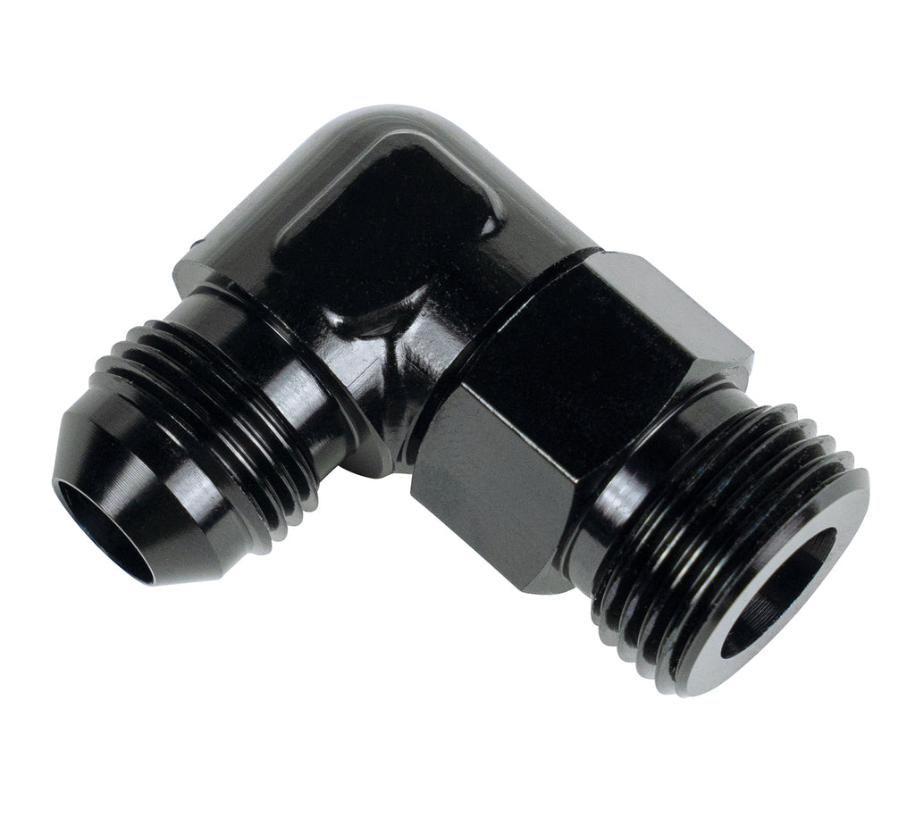 Derale 59508 Aluminum Swivel Fitting 90° 7/8-14 UNF x -8AN Male