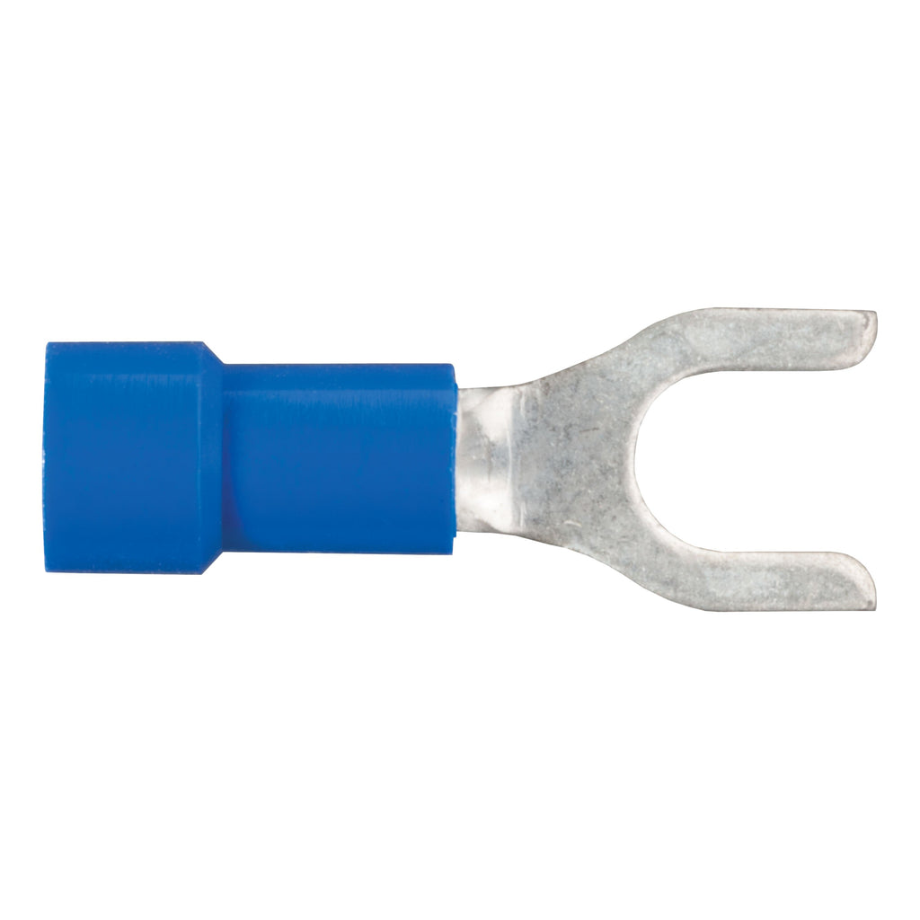 CURT 59621 Spade Terminals (16-14 Wire Gauge, #10 Stud Size, 100-Pack)
