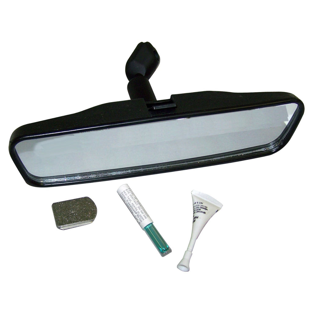 Crown Automotive Jeep Replacement 5965338K Rearview Mirror Kit, 8.5" Wide for 55-06 Jeep CJ-5, 6, 7, 8, YJ, TJ Wranglers for Select Jeep CJ5, Jeep CJ6, Jeep CJ7, Jeep Scrambler, Jeep TJ, Jeep Willys, Jeep Wrangler