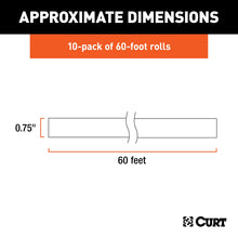 Load image into Gallery viewer, CURT 59740 3/4" Electrical Tape (60' Rolls, 10-Pack)