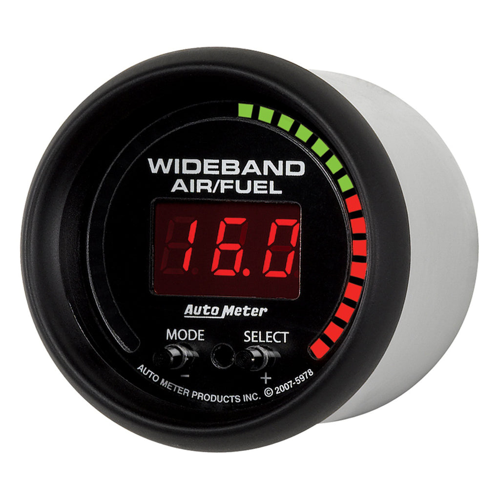 AutoMeter 5978 GAUGE, AIR/FUEL RATIO-PRO, 2 1/16", 10:1-20:1, DIGITAL W/ PEAK & WARN, ES