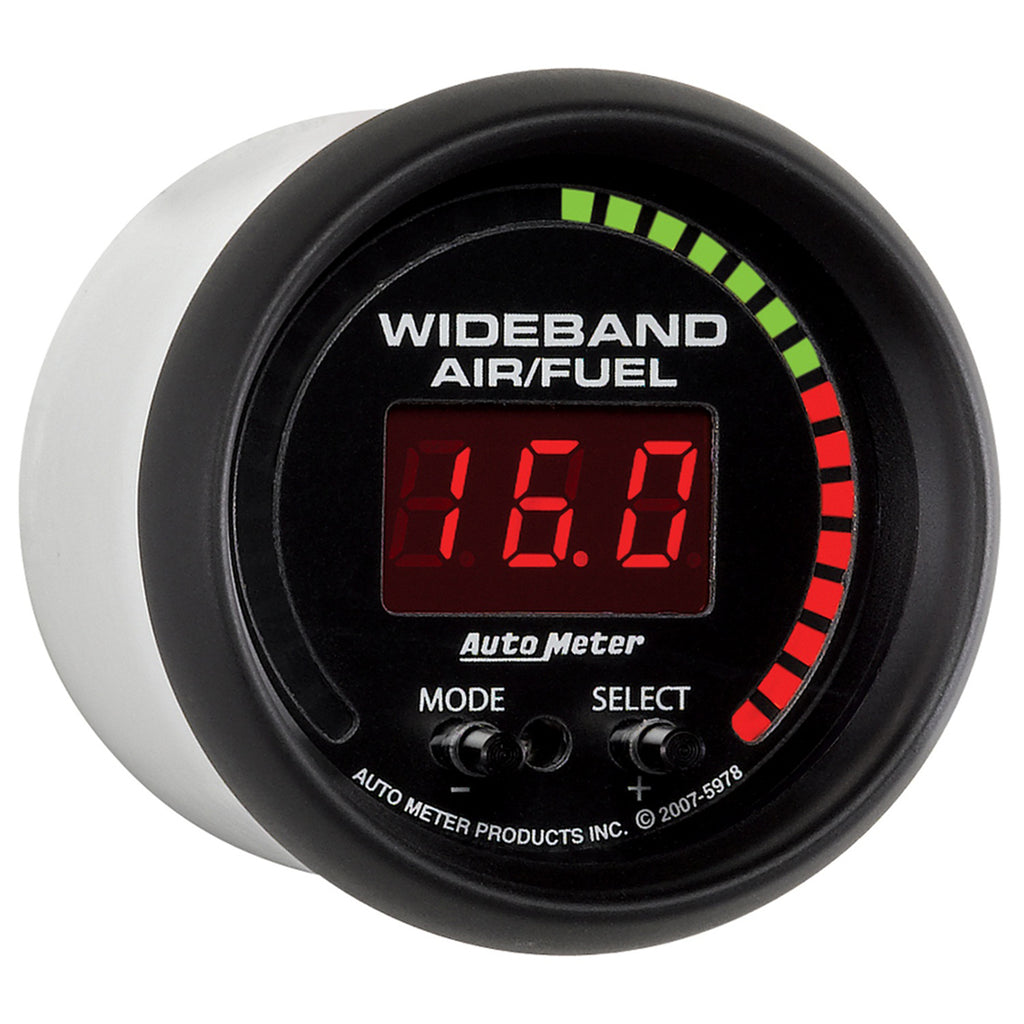 AutoMeter 5978 GAUGE, AIR/FUEL RATIO-PRO, 2 1/16", 10:1-20:1, DIGITAL W/ PEAK & WARN, ES