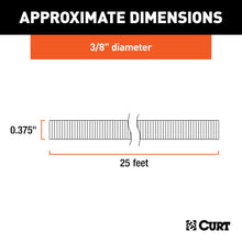 Load image into Gallery viewer, CURT 59825 3/8" x 25' Convoluted Slit Loom Tubing (Packaged)