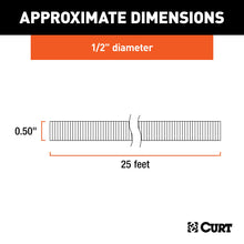 Load image into Gallery viewer, CURT 59827 1/2" x 25' Convoluted Slit Loom Tubing (Packaged)