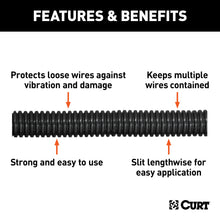 Load image into Gallery viewer, CURT 59827 1/2" x 25' Convoluted Slit Loom Tubing (Packaged)