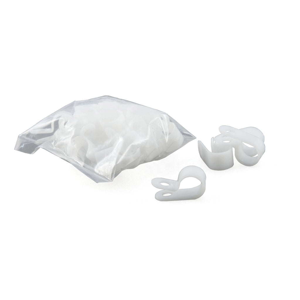 CURT 59828 3/8" I.D. Convoluted Slit Loom Tube Clamps (25-Pack)