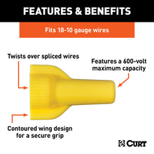 Load image into Gallery viewer, CURT 59901 Twist-On Wire Connectors (18-10 Wire Gauge, 100-Pack)