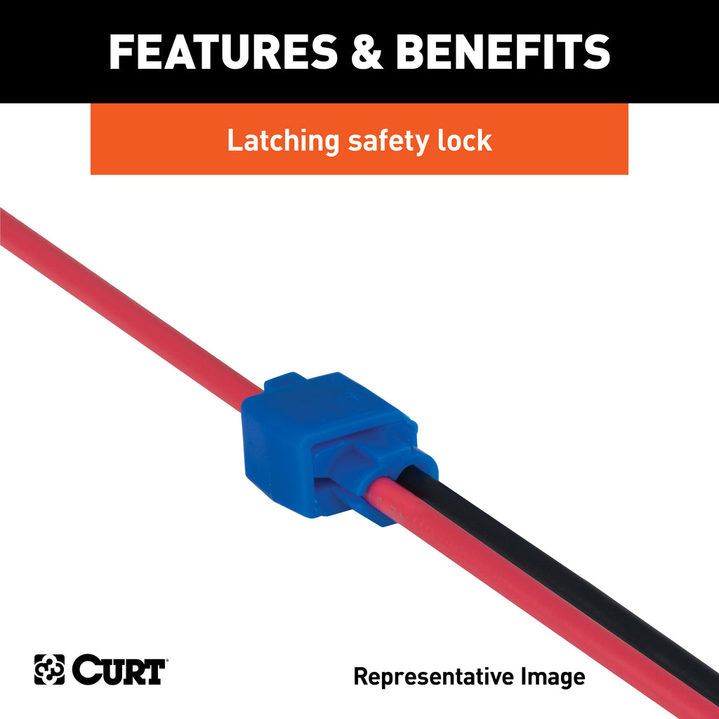 CURT 59906 Snap Lock Double-Run Tap Connectors (18-14 Wire Gauge, 100-Pack)