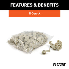 Load image into Gallery viewer, CURT 59906 Snap Lock Double-Run Tap Connectors (18-14 Wire Gauge, 100-Pack)
