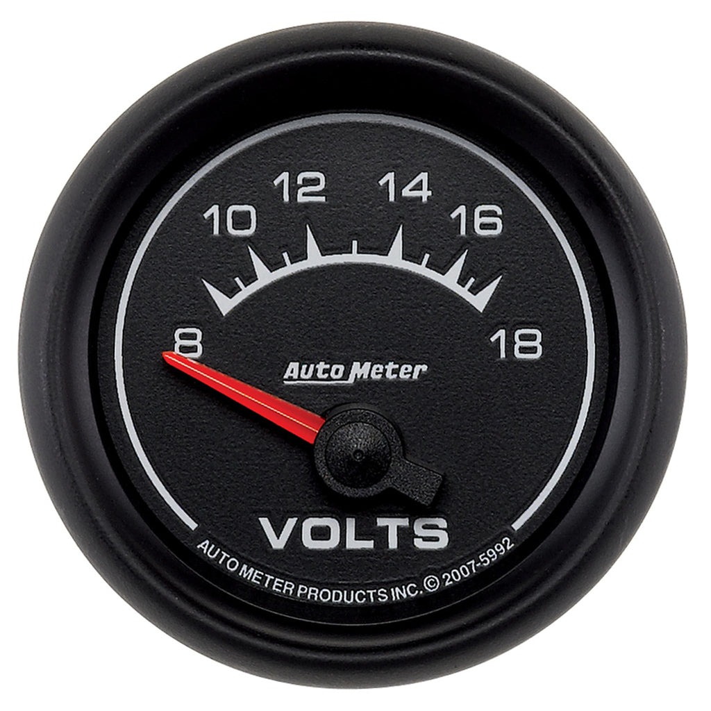 AutoMeter 5992 GAUGE, VOLTMETER, 2 1/16", 18V, ELECTRIC, ES