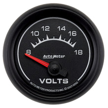 Load image into Gallery viewer, AutoMeter 5992 GAUGE, VOLTMETER, 2 1/16", 18V, ELECTRIC, ES