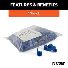 Load image into Gallery viewer, CURT 59956 Snap Lock Tap Connectors with Gel Sealant (18-14 Wire Gauge, 100-Pack)