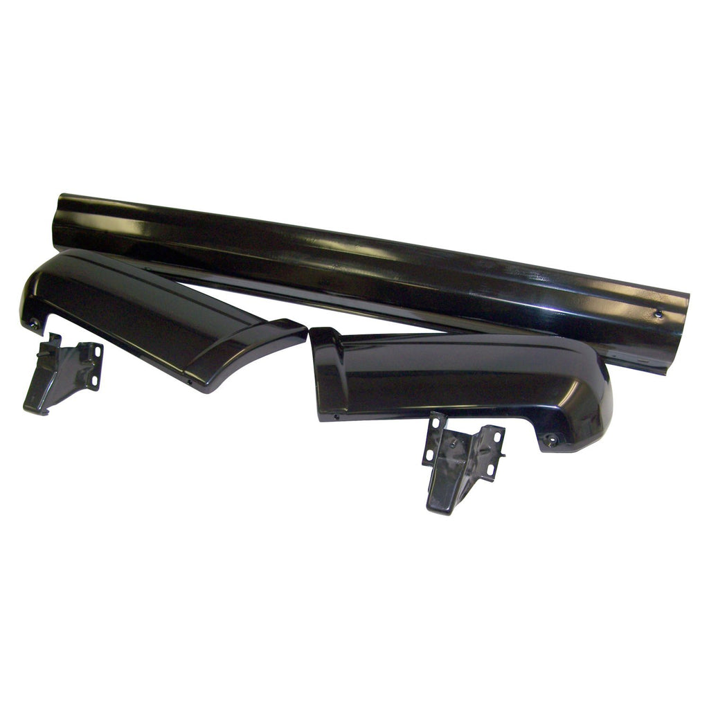 Crown Automotive Jeep Replacement 5EE84TZZAGK Black Rear Bumper Kit for 1997-2001 Jeep XJ Cherokee for Select Jeep Cherokee