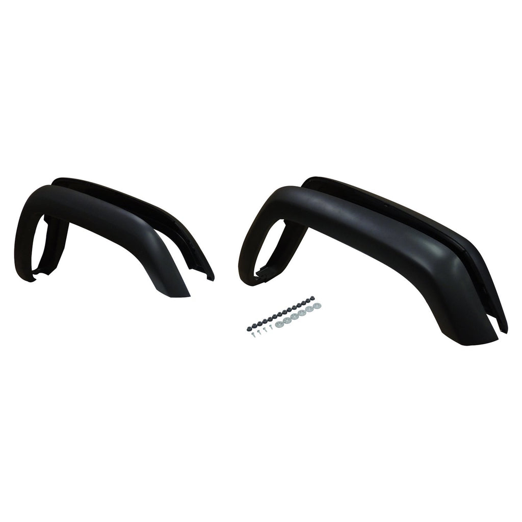 Crown Automotive Jeep Replacement 5FWKMT 4-Piece Fender Flare Kit for 1997-2001 Jeep XJ Cherokee, Black Matte Finish for Select Jeep Cherokee