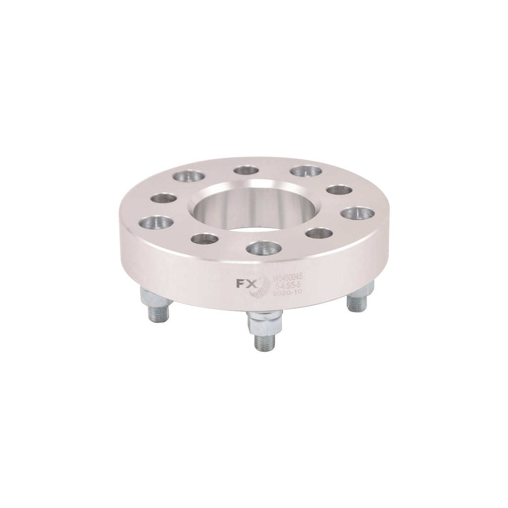 5X114.3Mm-Axle-5X127mm-Wheel-Bolt-Circle-12X20-Studs-1.25-In-Thick-Silver-Alum
