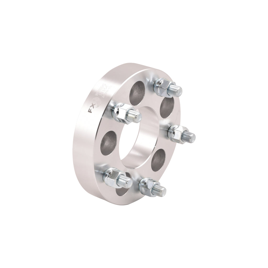 5X114.3Mm-Axle-5X127mm-Wheel-Bolt-Circle-12X20-Studs-1.25-In-Thick-Silver-Alum